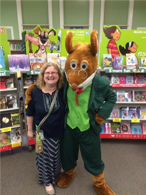 Mrs. McKay & Geronimo Stilton at the Book Fair 